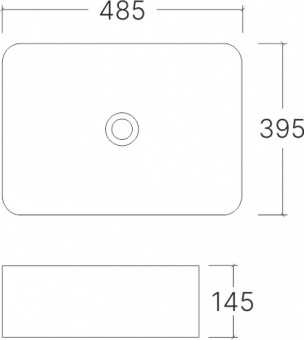 Раковина наклад.EvaGold (485*395*145) арт.A419CBLG