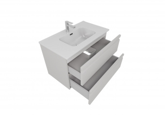 Тумба Вега 80 подв.сер.туман AQ77080-LG+рак.AQ0480-00