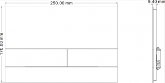 Клавиша смыва INOX-S Iberica Blanca зол.мат.нерж.сталь