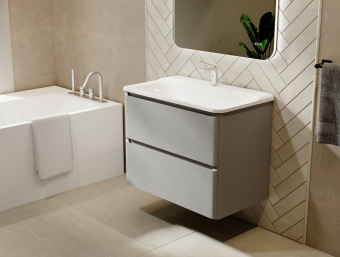 Тумба Вельто/Welto 60 2ящ.светло-серая