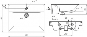 Раковина Енисей 60