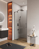 Душ.дверь Cezares 90/100 Slider-B-1-90/100-BR-GM оруж.сталь тонир.