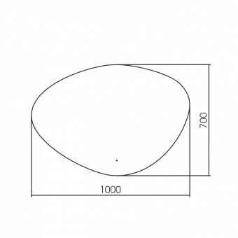 Зеркало Lucas-TX 700*1000 бесконт.сенсор,гор/верт.крепление