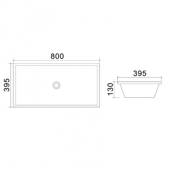 Раковина Azario-80см