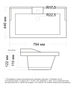 Раковина Laura 80 